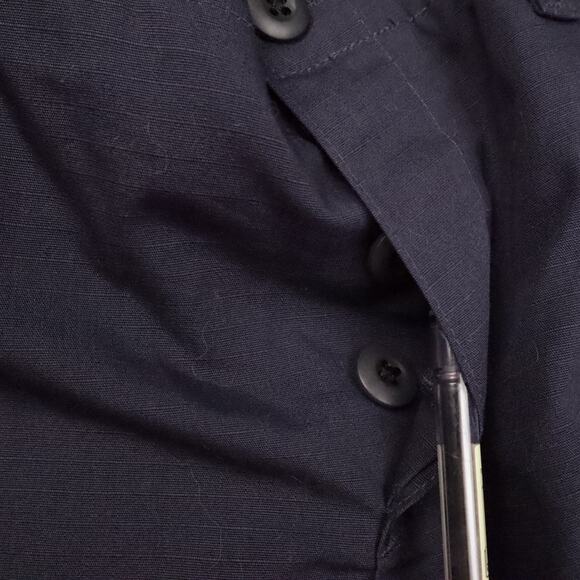 Vintage VF Imagewear Cargo Small Short 30x29 Navy Blue Workwear Uniform Pants - Picture 6 of 12